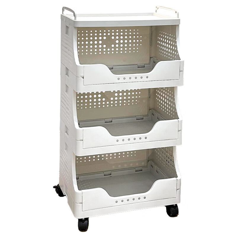 Shantou Lincun workstation removable printer storage rack under the desk floor-standing storage shelf office cart artifact storage basket cart - 5 floors