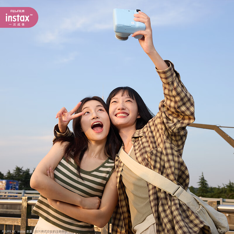 INSTAX Fuji instax instant camera miniSE (mini7+ upgrade) blue