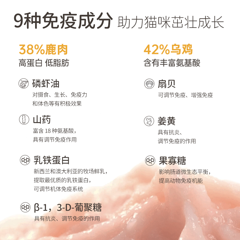 Tank Xiaoxi's staple food cat strips full-price nutrition for cats and kittens fresh meat cat wet food scallop yam black chicken flavor cat strips 15g*12 pieces