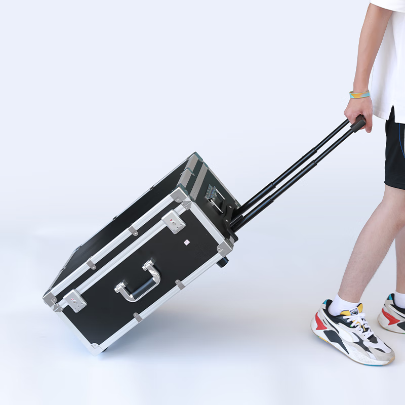 Changlv CHANGLY Trolley Toolbox Aluminum Alloy Instrument Equipment Box Tool Storage Box Model Transport Case Flight Case 28-inch Trolley Case Gray Right Angle