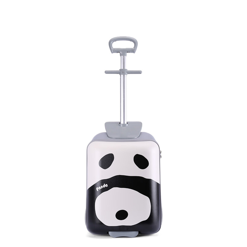 POINT KID children's suitcase that can sit and ride, boy and girl walking box, trolley box, balance car, baby cartoon suitcase, cartoon panda 20 inches