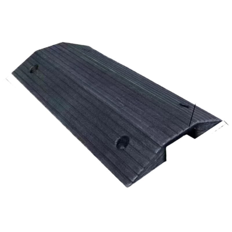 BAIGE bridge-type wire trough threshold pad double-sided slope pad along the slope line board cable protection speed bump step pad slot diameter 8*12