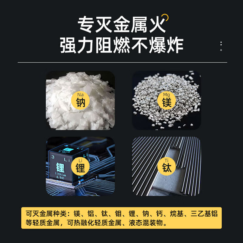 Zhe'an Guangxiao Class D metal portable dry powder fire extinguisher complies with national standard certification Zhe'an Guangxiao 7KG fire extinguisher MFZ/D class (manufacturer direct sales)