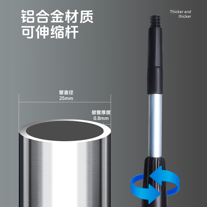 Baiyun Chaobao glass water applicator commercial cleaning property shopping mall window cleaning glass wool wool cover T handle C-070B 35CM white separate wool head - without T handle