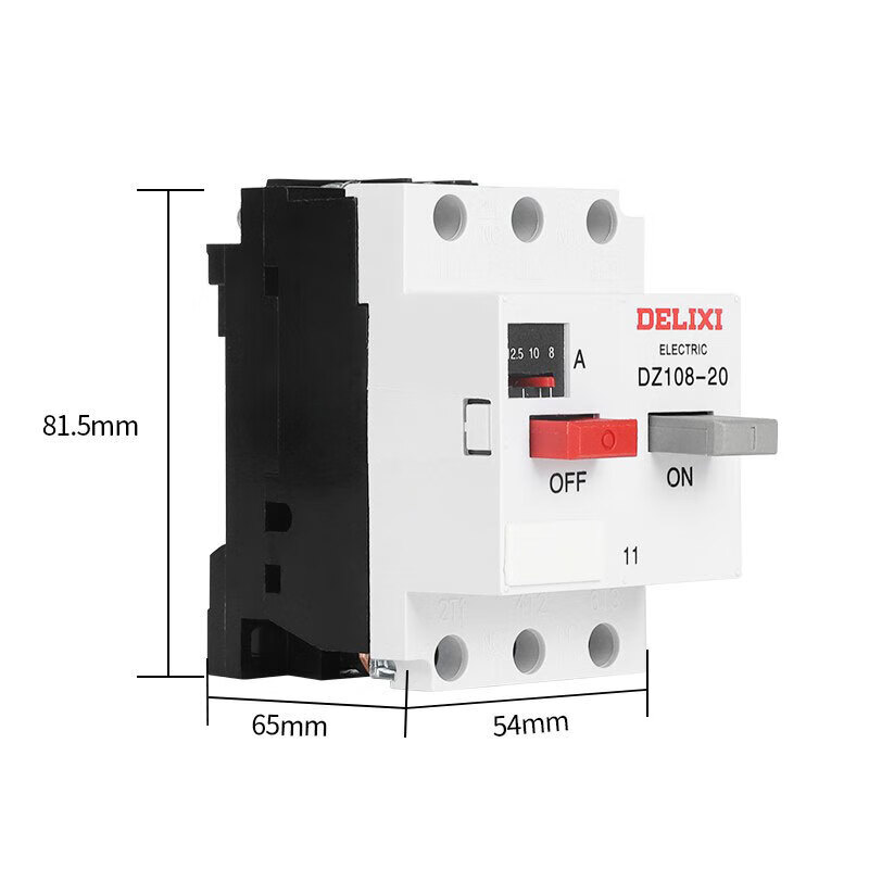 Delixi-20/11 1 2.5 4 6.3 8 10 12.5A Motor protector circuit breaker CDP6-32 1-1.6A