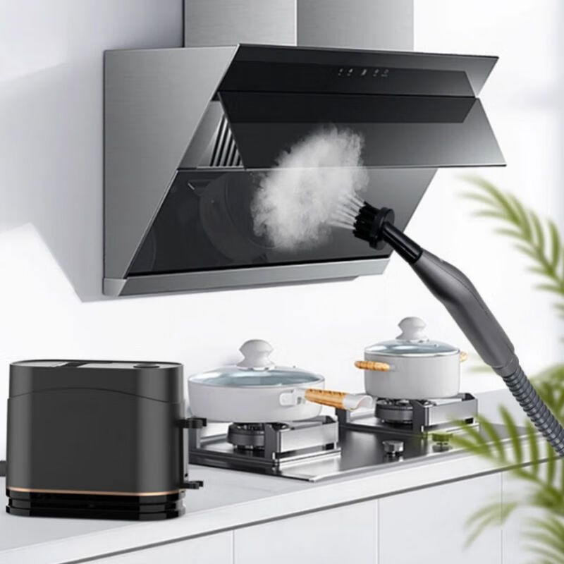 German Kenit high-temperature steam cleaning machine steam brush head universal accessories household kitchen cleaning and decontamination copper brush adapted to floor scrubber mop with steam cleaner suitable for Kenit steam glass brush + cloth cover (M8 mounting hole)