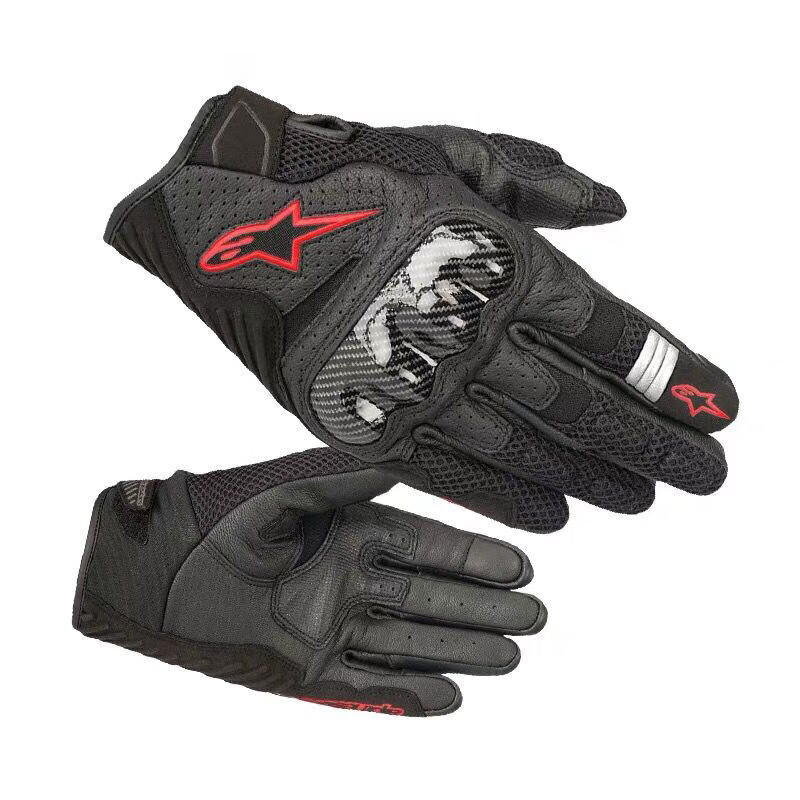 AlpinestarsA star motorcycle gloves summer mesh breathable SMX-1 V2 black fluorescent red (Asia) S