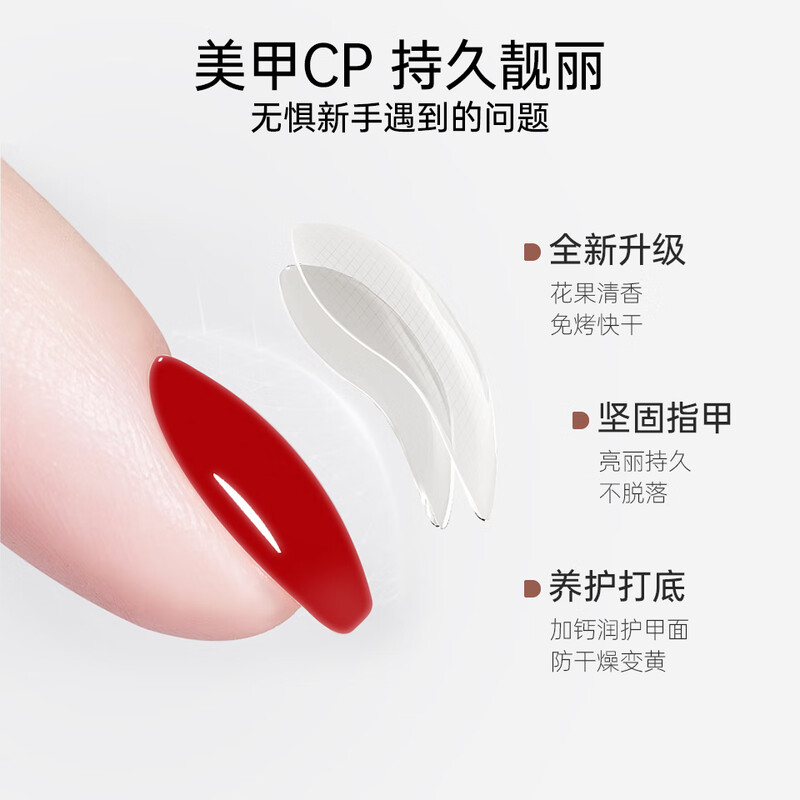 Sweet Color Nail Polish Base Polish Transparent Bright Nail Function Nutrition 2025 New Quick-drying Nail Polish Gift for Girlfriend