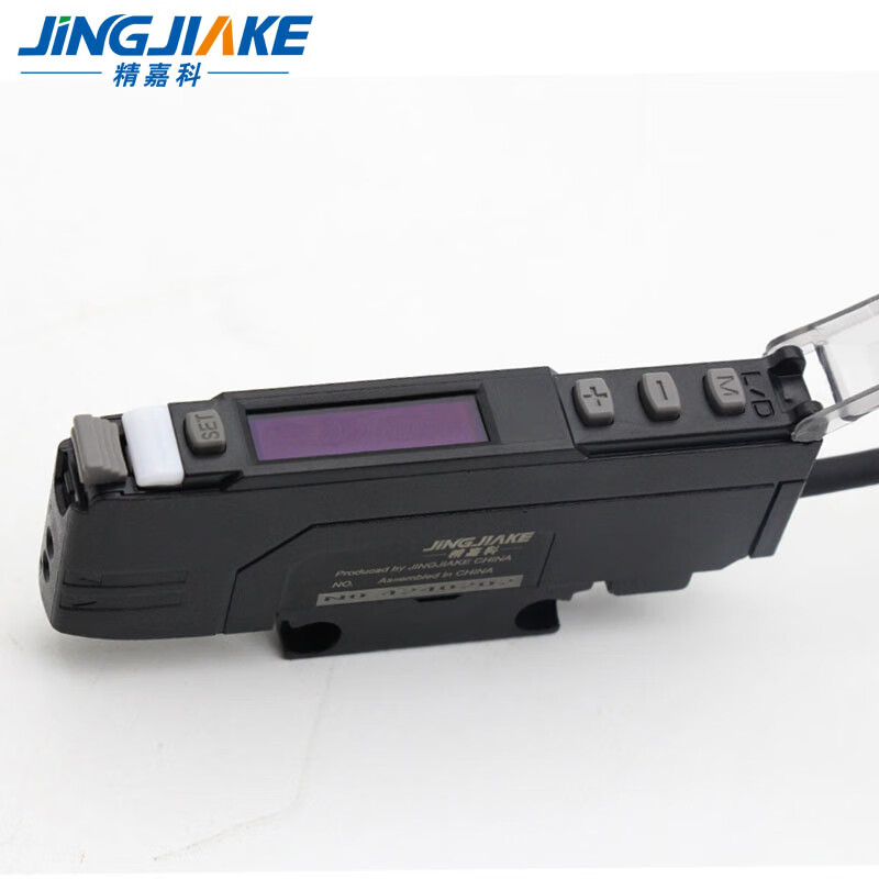 Yue Changsheng manual-free Chinese characters optical fiber amplifier triple power high-precision optical fiber sensor suitable amplifier + M6 through-beam optical fiber one meter line