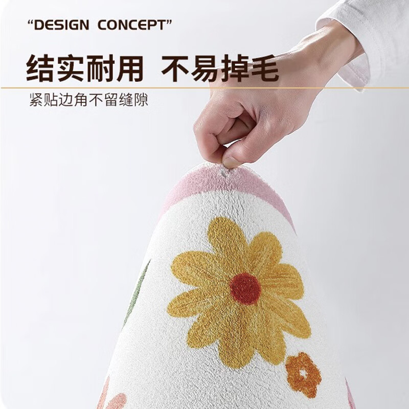 Di Zhuoyi Cartoon Ventilation Bay Window Cushion Window Sill Cushion 2025 New Imitation Cashmere Autumn and Winter Master Bedroom Balcony Plush Cushion Princess please be happy (cloth bottom imitation cashmere) Customized contact customer service / Single shot will not be shipped