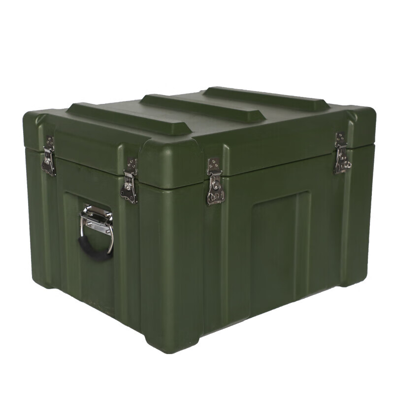 Rotational molding box emergency supply box outdoor waterproof airdrop box transport box equipment box storage box tool box green (600*500*400) MM
