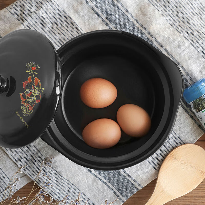 Tirona ceramic casserole casserole stew pot household gas large-capacity casserole ceramic pot special soup soup open flame high temperature resistance unglazed 4-6 people 4000ml