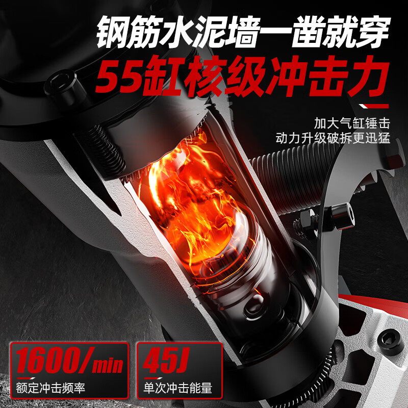 OLED high-power load electric hammer single-use electric pick for demolition of concrete road project wall breaking heavy-duty electric pick