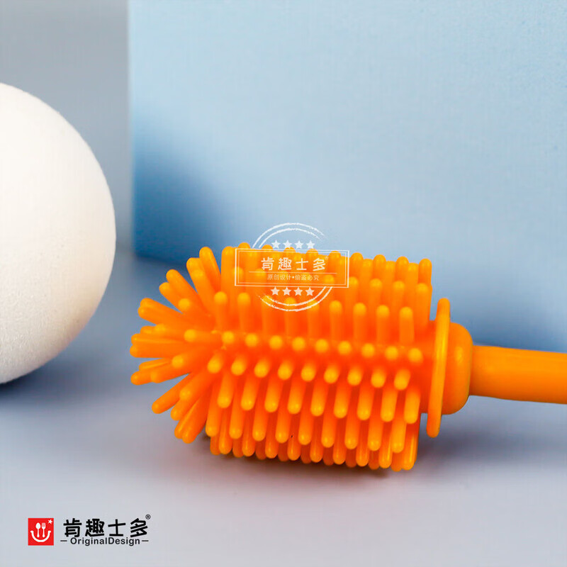 Pure bucket brush long handle 62CM high temperature resistant silicone integrated small brush head kitchen sewer dredging laboratory cleaning 62CM