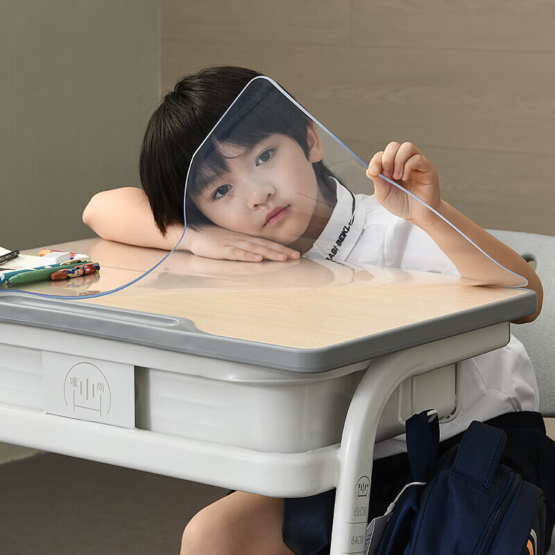 Soft glass TPU desk mat for primary school students transparent table mat environmentally friendly study table desk mat children's special tablecloth True odorless environmentally friendly resin TPU transparent 1.2mm TPU 40*60cm