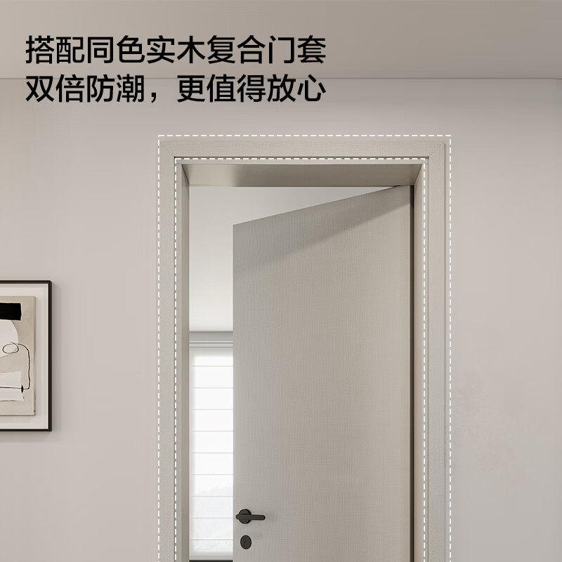 Quanyou Whole House Customized Bedroom Doors Wooden Doors Kitchen Doors Home Interior Doors Moisture-Proof, Insulation, Soundproofing, Paint-Free Simple Doors 999/昘 (Contact customer service for specific plans)