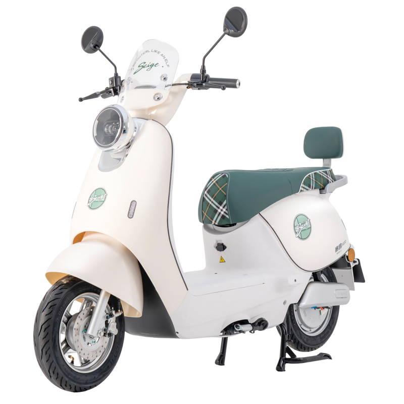 Racing pigeon electric light motorcycle Ruili 115KM long-range 72V32Ah lead-acid battery high-power high-end battery car for women high-looking commuter electric car pearlescent green