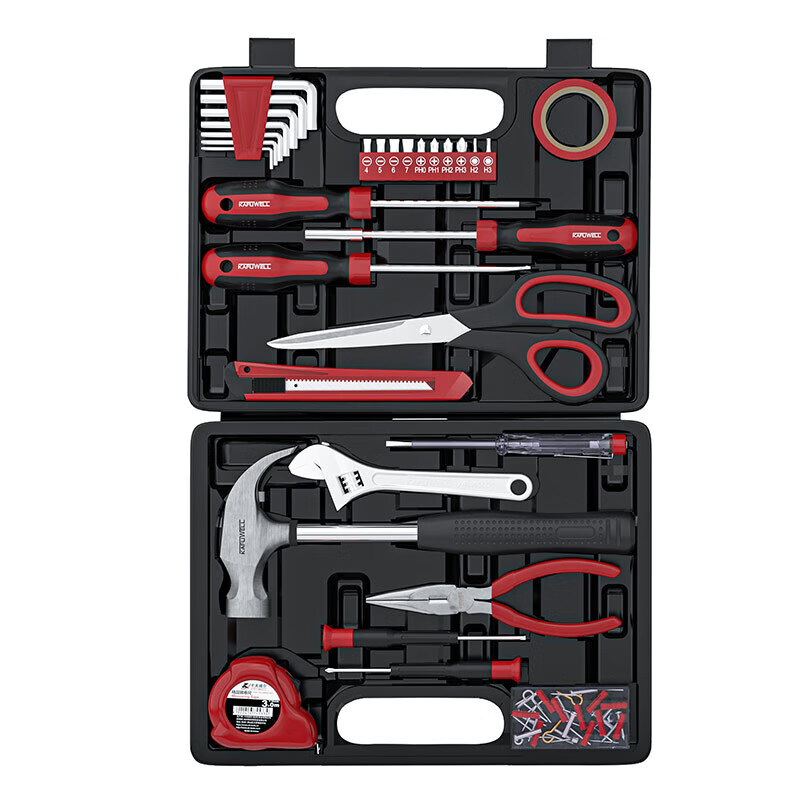 Kraftwell 32-piece household tool box set telecommunications electrician electronic repair tool set hardware screwdriver H2686A