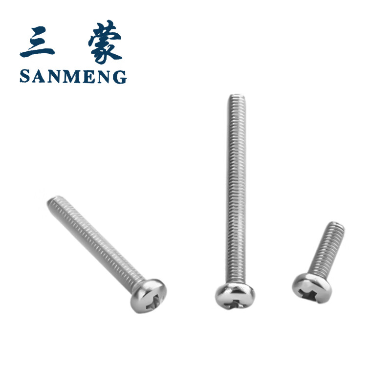 Sanmeng 304 stainless steel cross pan head screws GB818 M3*20 (20 pieces/bag)