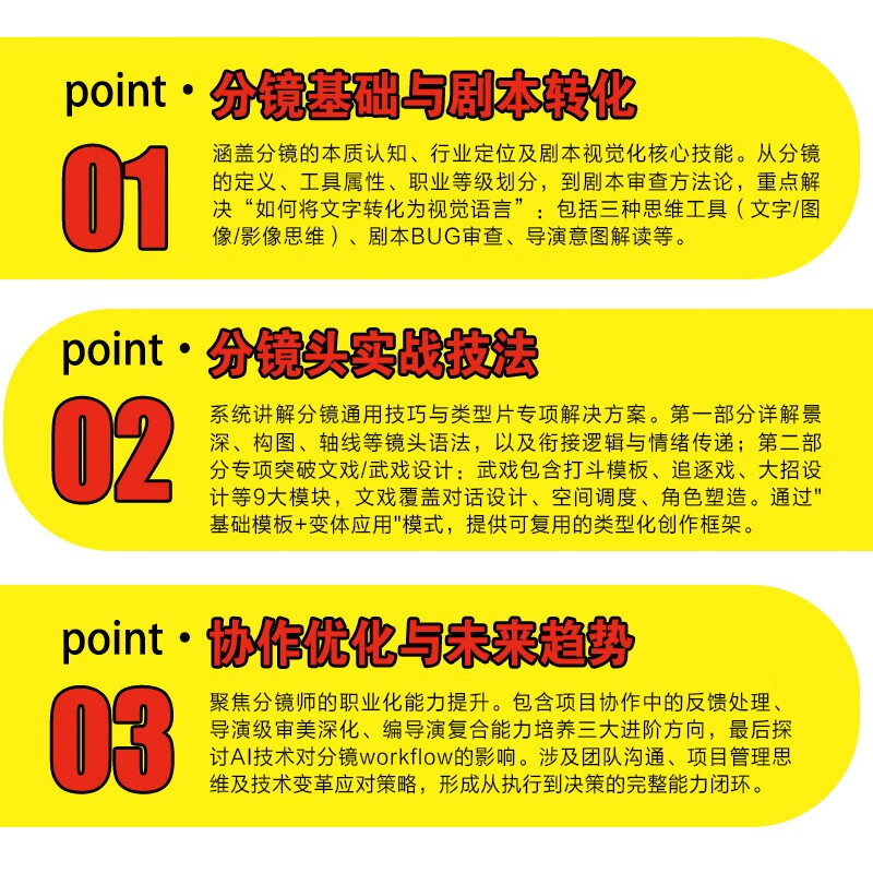 Storyboard creation from idea to implementation. Systematic learning of director thinking and storyboard techniques. Storyboard scripts, video novels, creation and editing concepts. Director storyboard thinking and camera operation skills. Camera shots connected to dynamic storyboard martial arts.