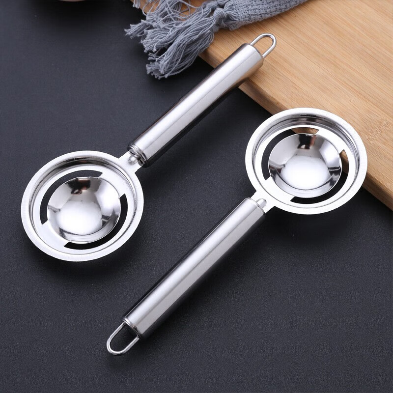 NUOVA POINT egg white separator, egg yolk, stainless steel baby food artifact, egg liquid protein filter, egg separator, stainless steel egg white separator, 1 pack