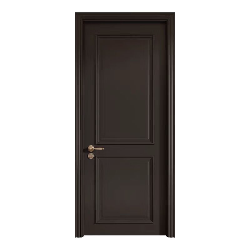 Yunqige French retro room door bedroom door black wooden door home interior door bathroom door solid wood composite paint door other colors oak pure solid wood paint door