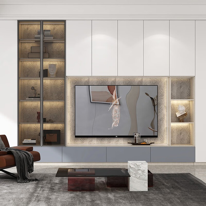 Oppein Xuanniao Wardrobe Customized Modern Minimalist Storage Cabinet Customized Living Room Cabinet Customized Six Spaces Whole House 9999/10 Package Price