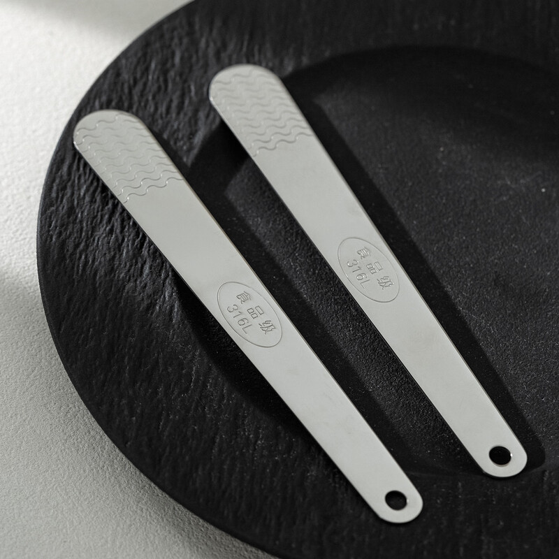 Arasigawa 316 stainless steel dumpling spoon Arashigawa household dumpling filling spoon wonton filling scoop 316 stainless steel dumpling spoon two pack