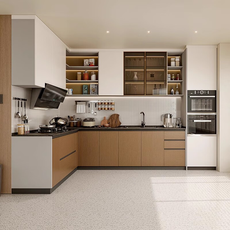 Sofia customized home integrated cabinet L-shaped modern simple whole house customized stove and cupboard integrated decoration set
