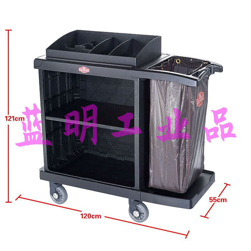 Southern bilateral service vehicle hotel room work linen vehicle room entrance hand push collection vehicle cleaning cleaning vehicle unilateral shuttle flexible universal