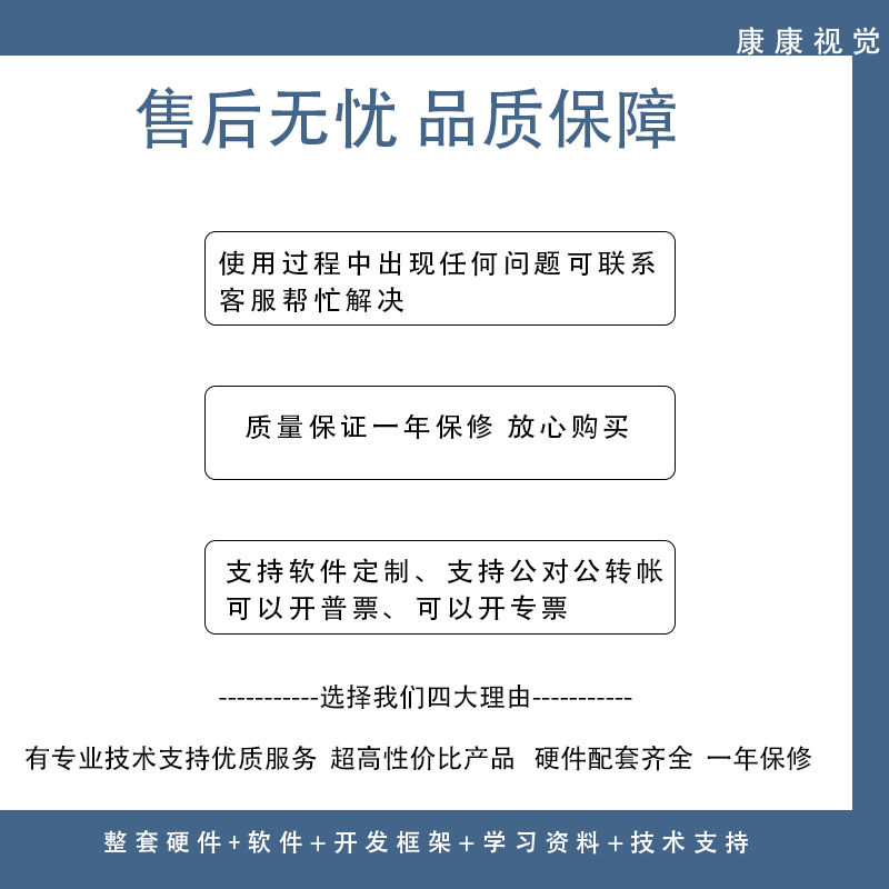 Machine Vision Experiment Frame Set Vision Learning Package Haikang Industrial Camera Learning Vision Solution Customized Separate Cable Package (Communication Line IO Line Power Supply)