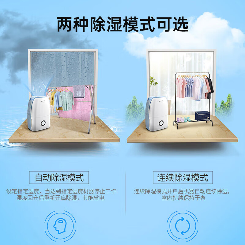 Gree (GREE) easy to operate dehumidifier/dehumidifier for home bedroom small low-noise dehumidifier compressor type moisture absorber 12 liters/day suitable for single room 24 DH12EA
