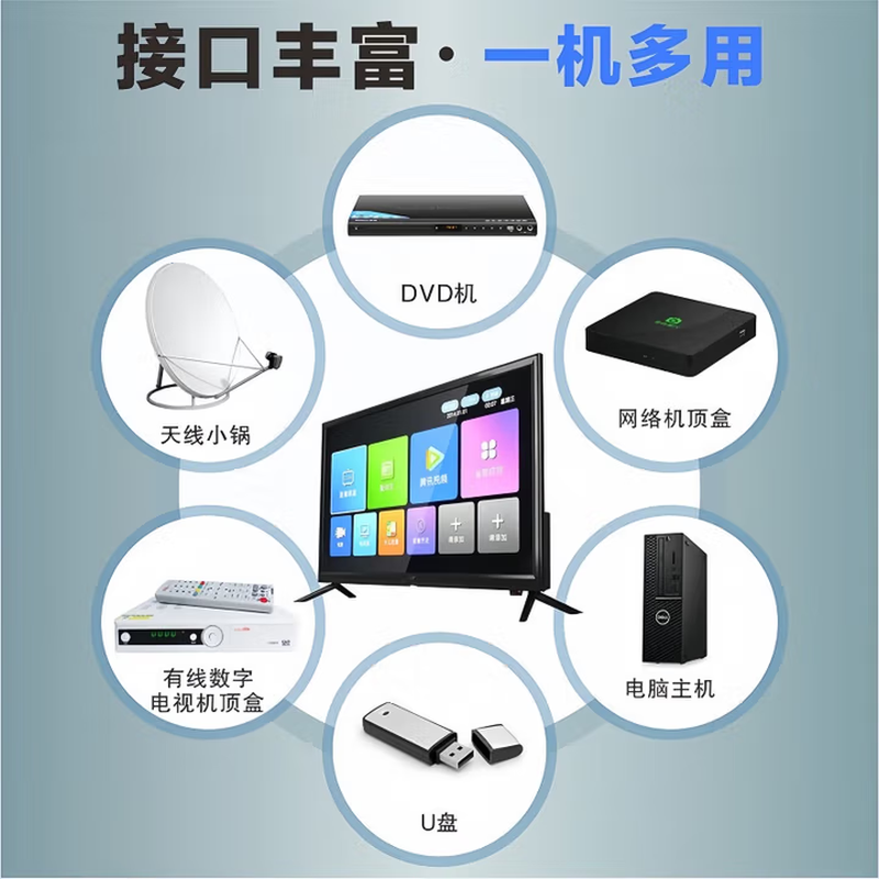 Xiaomi chip smart LCD TV ultra-high definition home smart network wifi voice projection screen eye protection living room full screen 55 inches 8+256G large memory high brush model smart network version + free installation