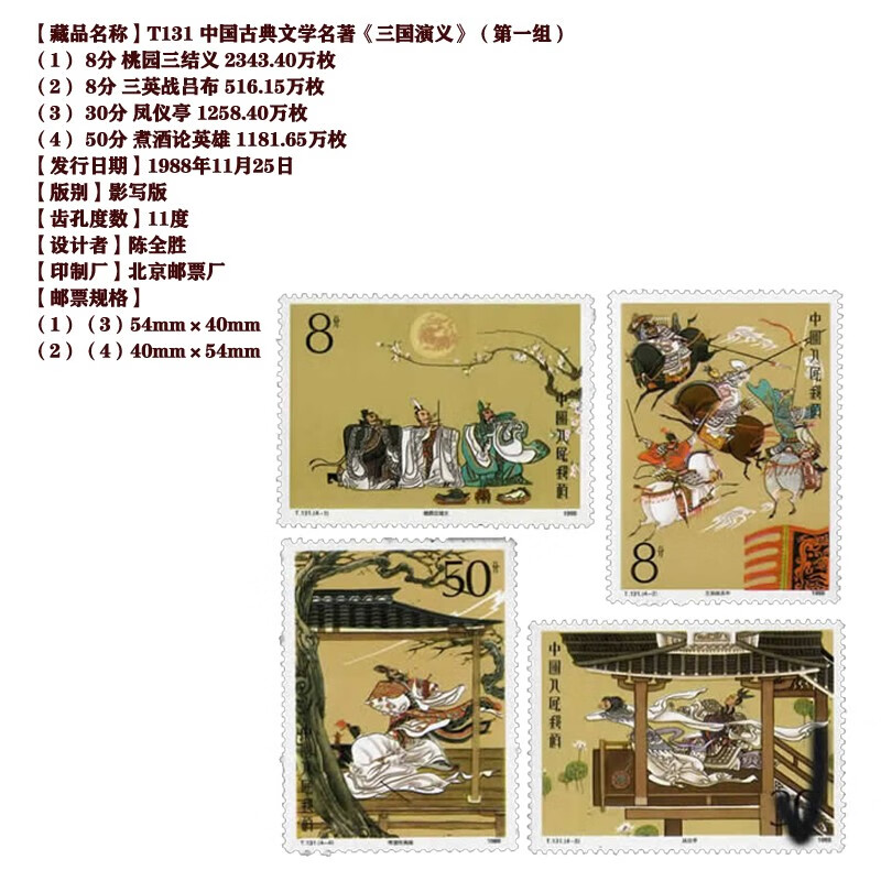 Haozangtianxia Romance of the Three Kingdoms stamp package rating