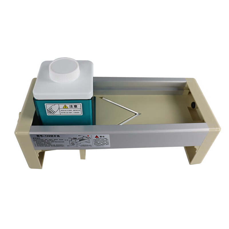 Qinkai Xinjiang Tibet special chain fruit slicer lemon slice artifact fruit divider milk tea shop special slicer inserter (green box) 1 set