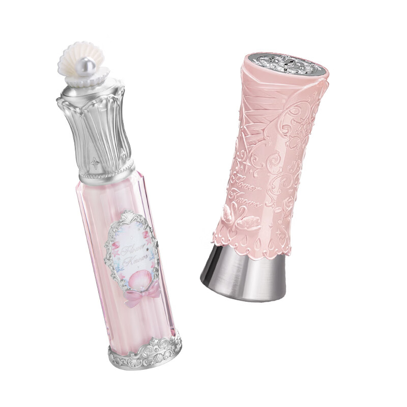 Flower Knowledge New Year's Gift Shell Pearl Lip Essence P02 + Swan Ballet Lip Glaze B03 for Girlfriend Star Wishes