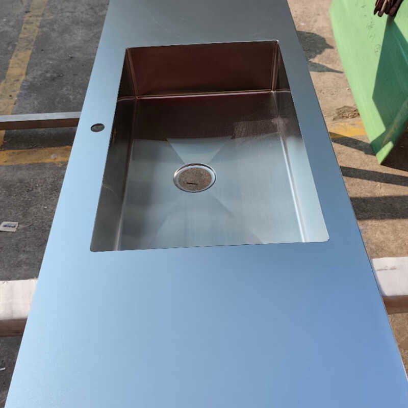 Kezitu stainless steel anti-scratch countertop 304 solid countertop anti-scratch and wear-resistant stainless steel cabinet countertop anti-scratch board snow crystal steel anti-scratch surface 3.0*600