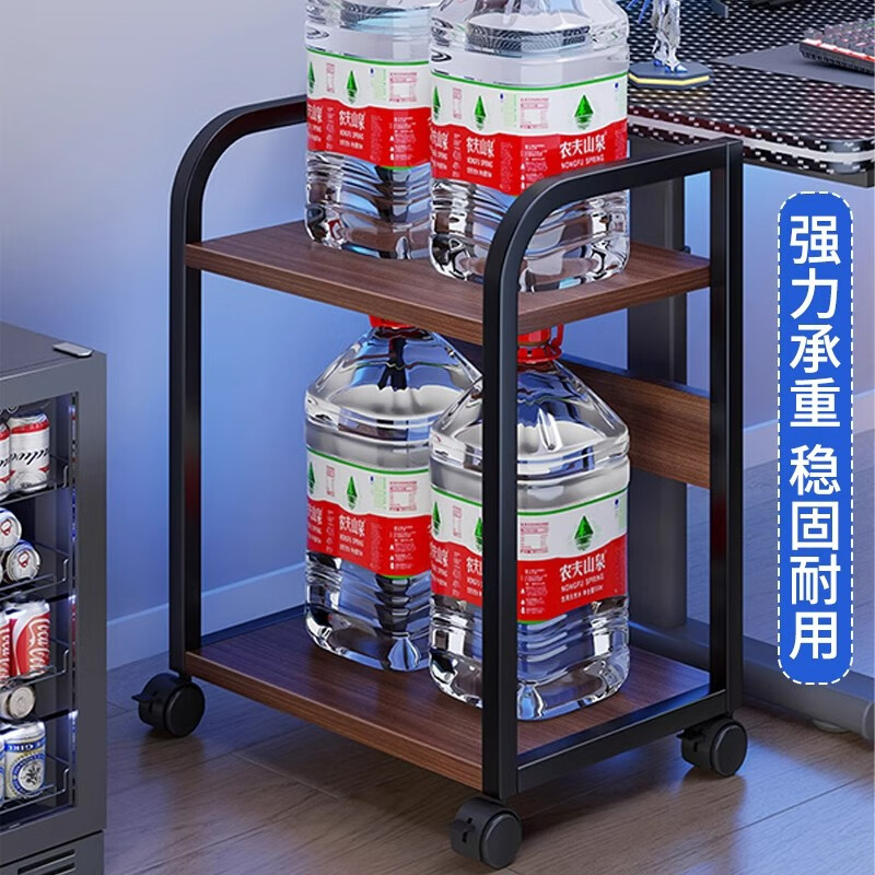 Shanshan wood art host bracket computer printer storage rack floor-standing multi-layer shelf removable office storage rack