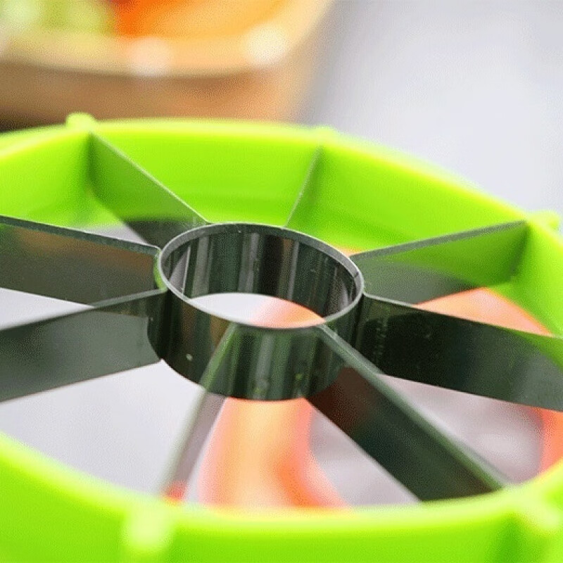 Qinkai Stainless Steel Apple Fruit Cutting Artifact Home Creative Slicing Melon and Fruit Divider Slicing Flap Cutting Fire Paint Seal Core Cutting Fruit Artifact into Eight Pieces 1 Piece Stainless Steel Blade/Active (Quick Grab)