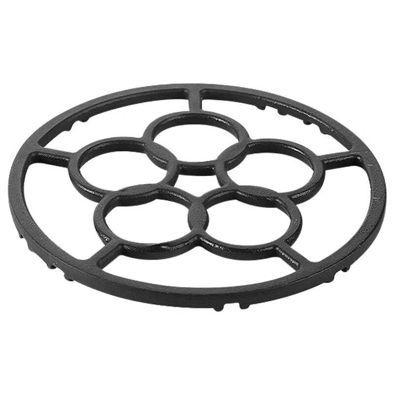 Xincong Gas Stove Bracket Windproof Flame Concentrator Gas Stove Cast Iron Cover Anti-slip Pot Rack Stove Top Support Stove Top Bracket Inner Garden Style 1 Pack Cast Steel Material is More Durable