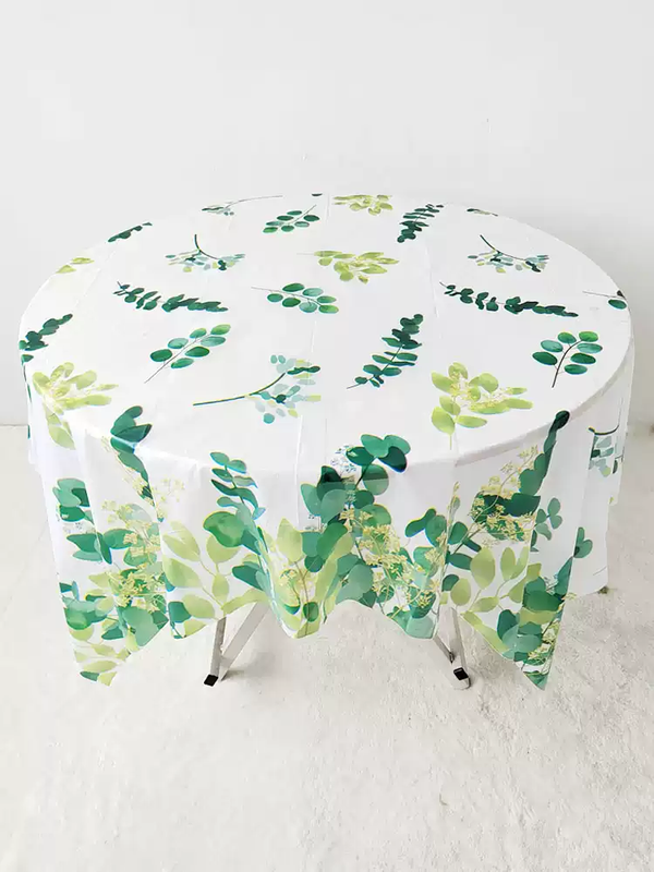 Fantasy forest series 10-piece disposable tablecloth kindergarten party pastoral camping rectangular tablecloth household plastic tablecloth 1.6X1.6 meter wish bottle 10-piece price individually packaged