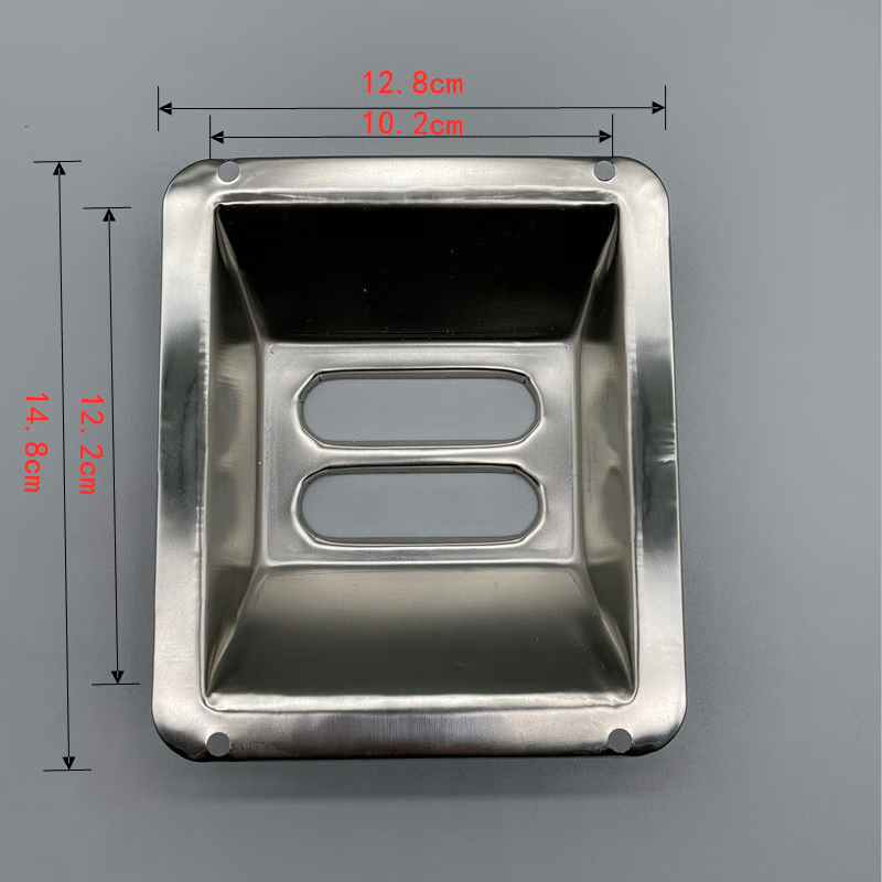 Customized outdoor trash can accessories square round stainless steel ashtray classification identification property trash can liner square stainless steel ashtray plastic handle (2 slots