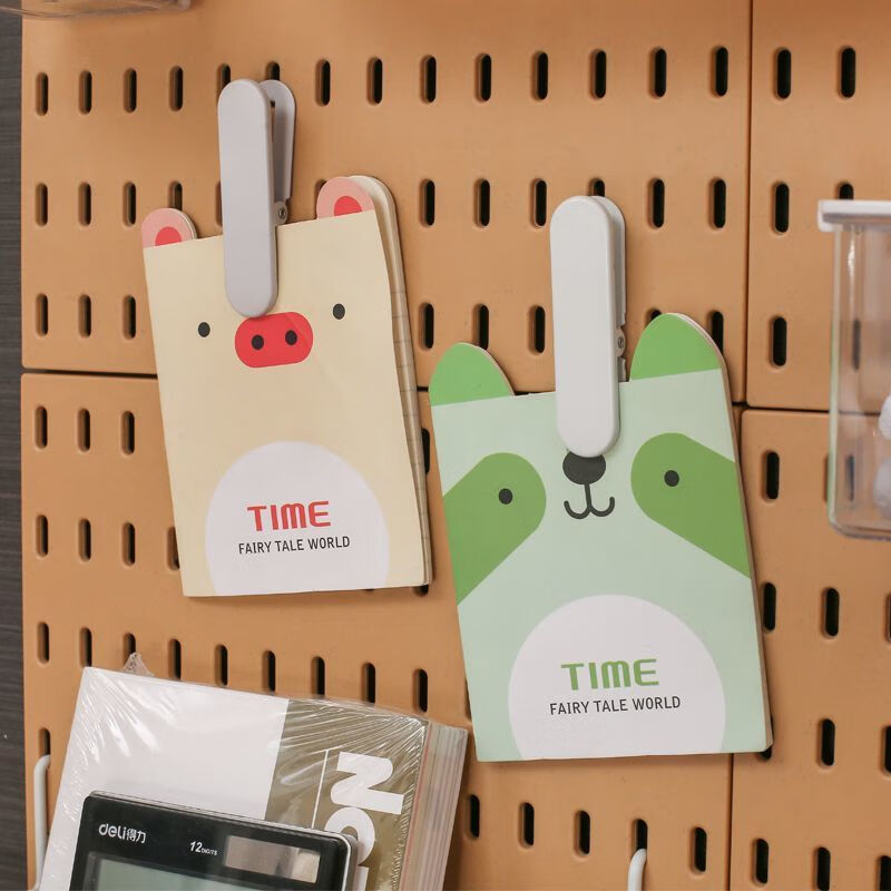 Vinoa universal color perforated board black accessories punch-free clip gaming room perforated board hook storage box basket black D hook