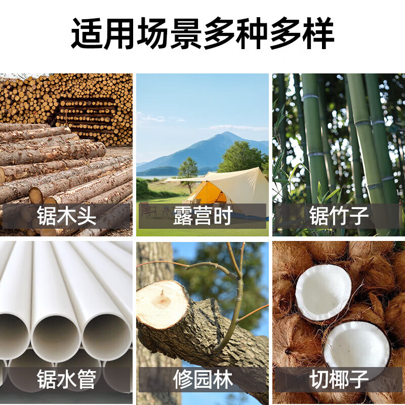 Bohuida Japanese hand saw hand saw manganese steel household anti-rust folding saw tree artifact outdoor woodworking saw large