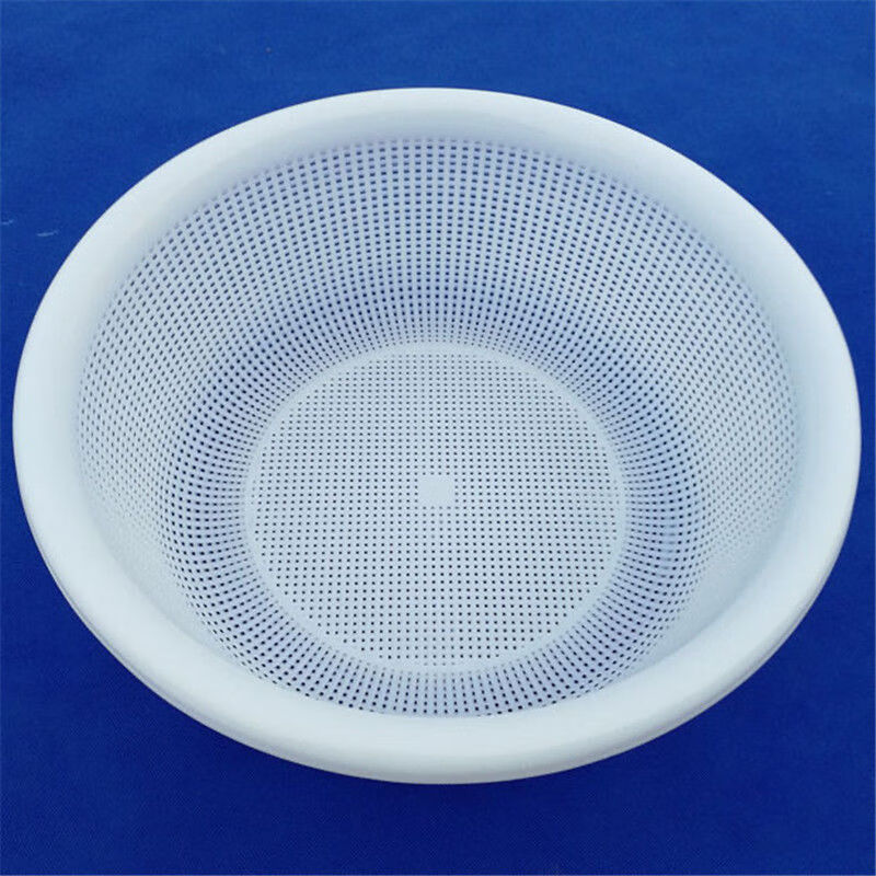 Qinkat thick encrypted round plastic basket drain basket round dense hole sieve vegetable basket fruit basket storage basket large storage basket encrypted 5223 diameter 35cm * height 12cm