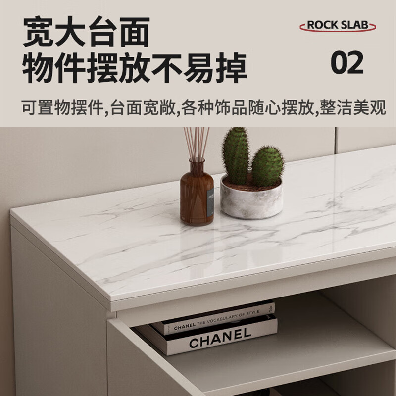 Flower porridge includes installation solid wood TV cabinet floor-standing living room home storage integrated coffee table combination TV cabinet 1.8m double door double drawer TV cabinet (Coffee Gray)