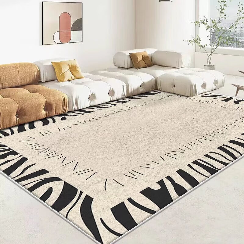 Brangdy minimalist light luxury thickened carpet living room sofa coffee table Internet celebrity simple floor mat bedroom bedside stain-resistant beautiful light luxury-3 120*160cm