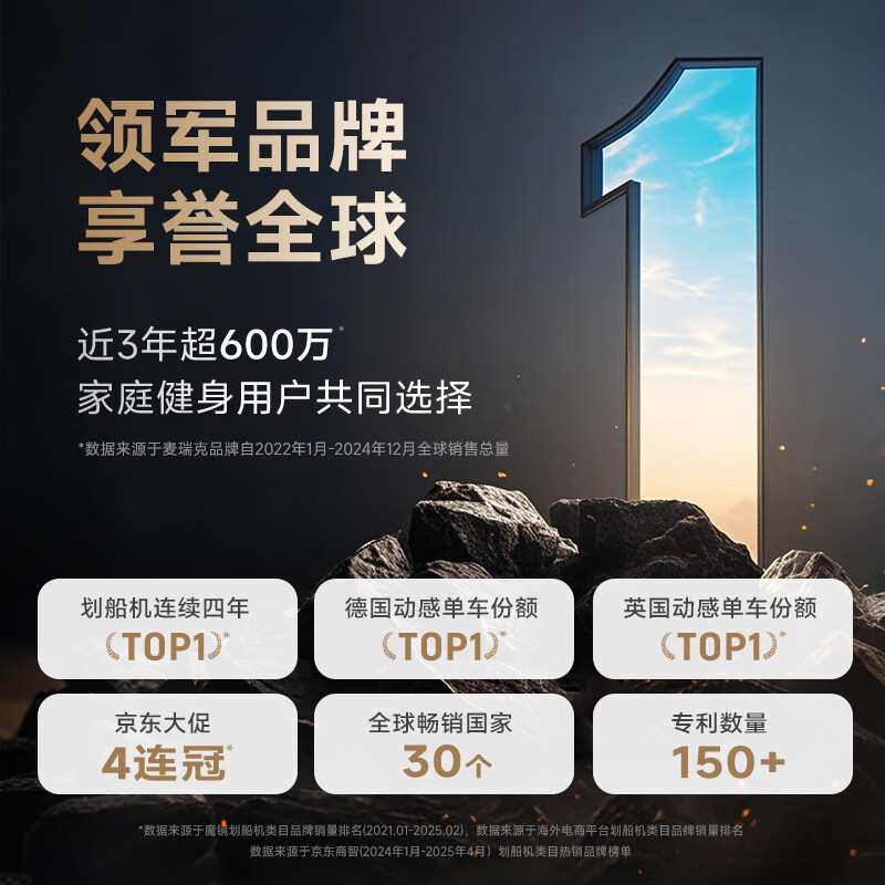 Merach (MERACH) rowing machine, home self-generated hydroelectric resistance, magnetic control, intelligent adjustment, fitness equipment for indoor sports, including foldable 950, newly upgraded ten-blade PRO-plug-in model-patented folding