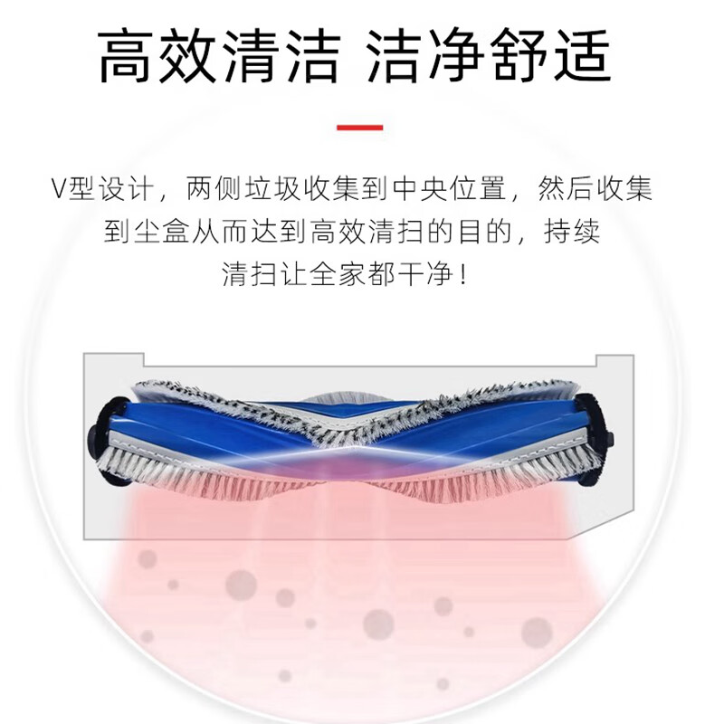 Suitable for Ecovacs sweeping robot T30 PRO consumable roller brush, side brush, filter, dust bag, mop holder accessories, 2 rag holders