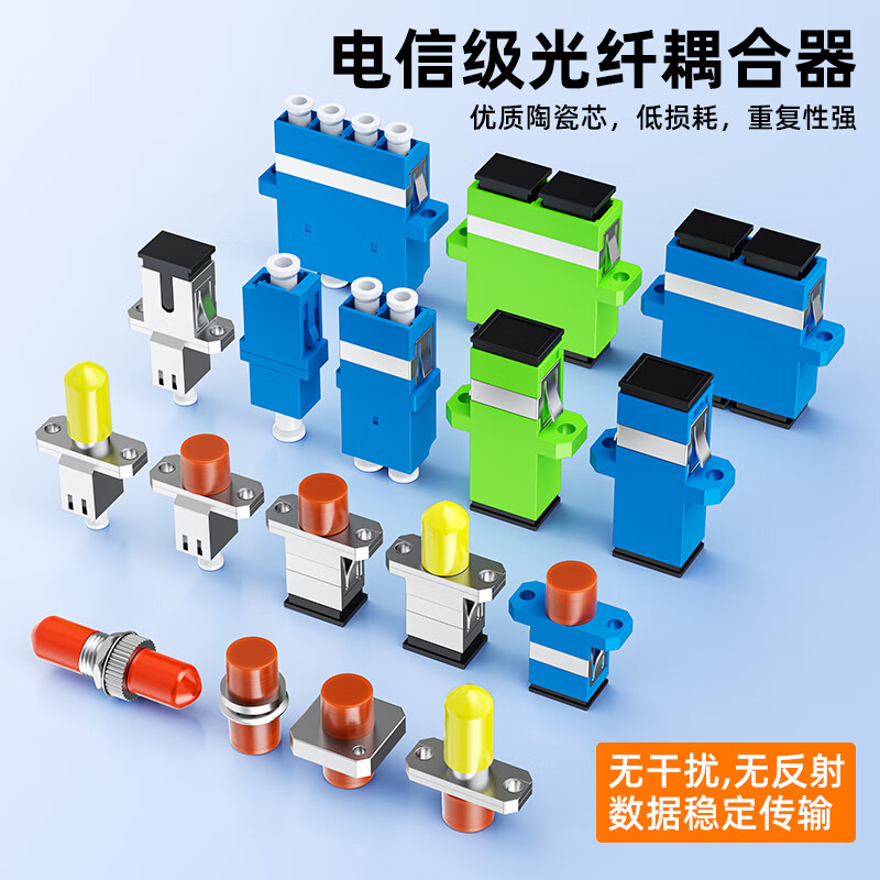 Sai Fiber carrier-grade optical fiber coupler LC interface docking adapter simplex adapter fiber flange docking connector single-mode jumper compatible extension connector